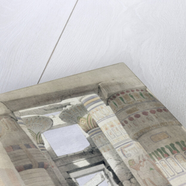 View through the Hall of Columns, Karnak by David Roberts