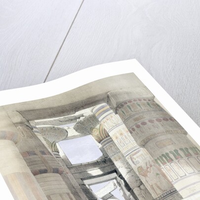 View through the Hall of Columns, Karnak by David Roberts