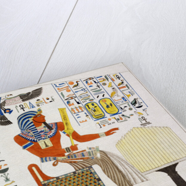 Mural from the Tombs of the Kings of Thebes, discovered by G Belzoni by Charles Joseph Hullmandel