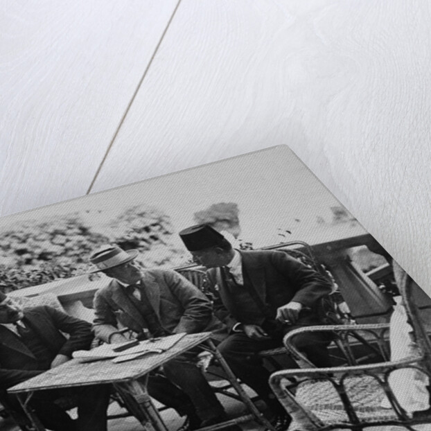 Lord Carnarvon with Egyptian officials by Harry Burton