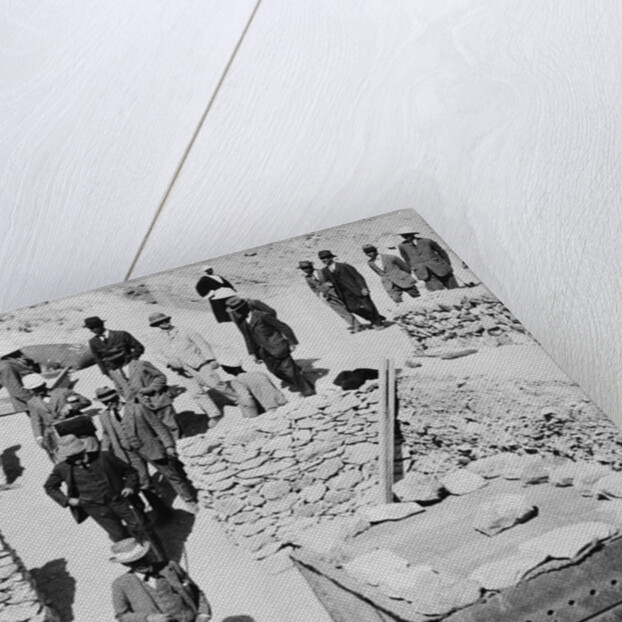 Unofficial opening of the Tomb of Tutankhamun by Harry Burton