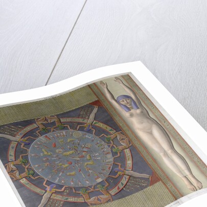 Zodiac ceiling from the grand Temple at Denderah by Jollois and Devilliers