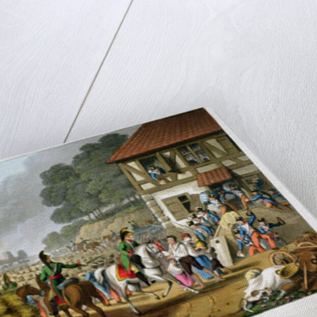 French Troops Retreating Through and Plundering a Village by Matthew Dubourg