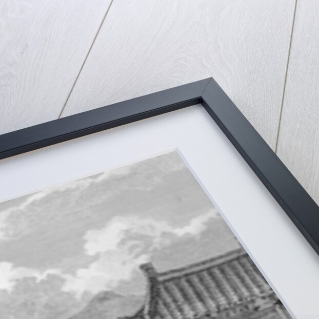 Detail of a view of the gardens of the Imperial Palace by Samuel Smith