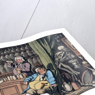 I have a secret art to cure/ Each malady which men endure by Thomas Rowlandson