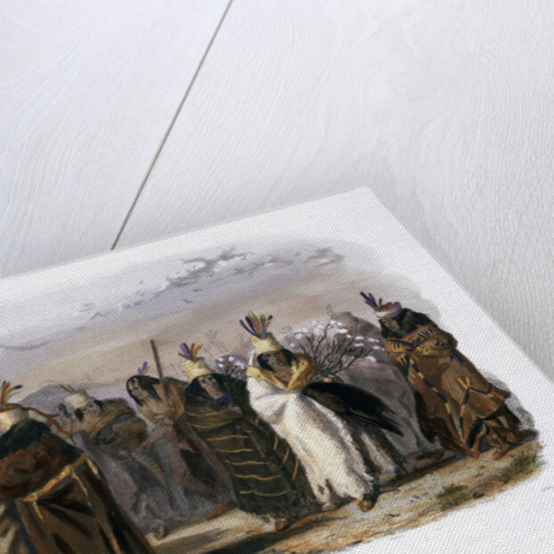 Ptihn-Tak-Ochata, Dance of the Mandan Women by Charles Geoffroy
