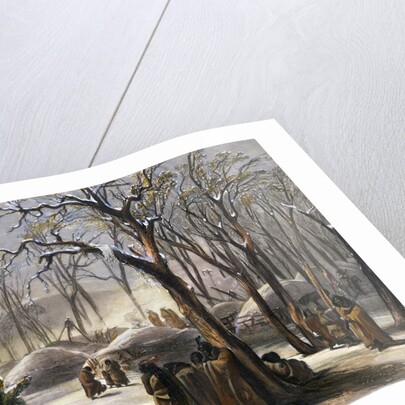 Winter Village of the Minatarres by Narcisse Desmadryl