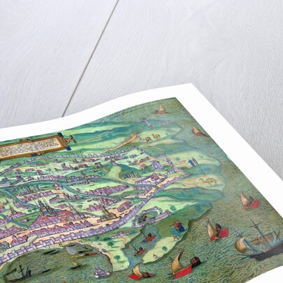 Map of Alexandria by Joris Hoefnagel