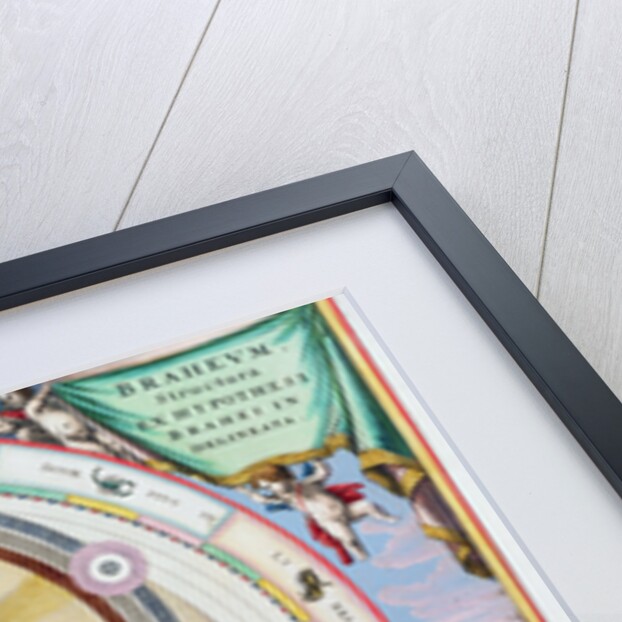 Map showing Tycho Brahe's system of planetary orbits by Andreas Cellarius