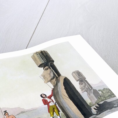 Statues on Easter Island by C Bottigella