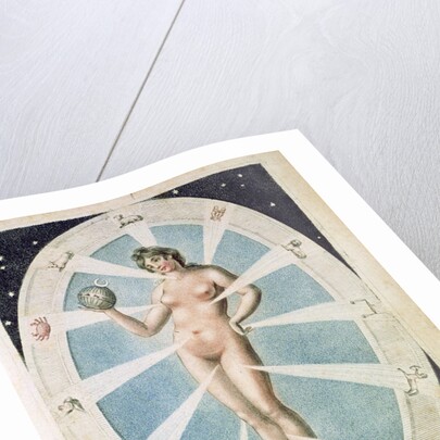 The female form with astrological symbols by Anonymous