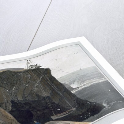 Part of the South Stack by William Daniell