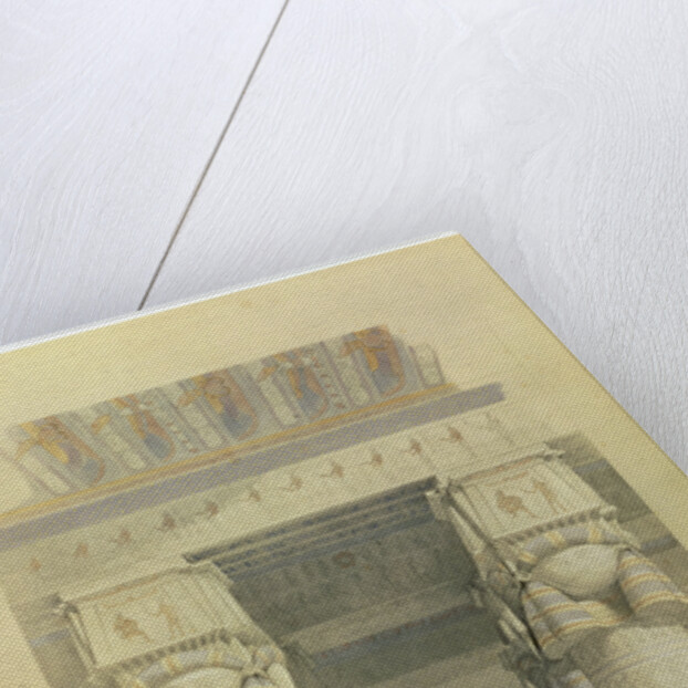 View from under the portico of the Temple at Denderah by David Roberts