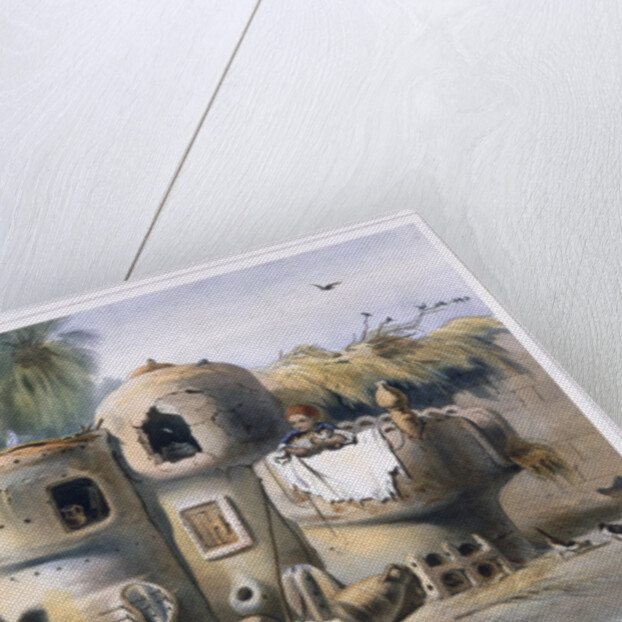 Peasant dwellings in Upper Egypt by Eugene Leroux