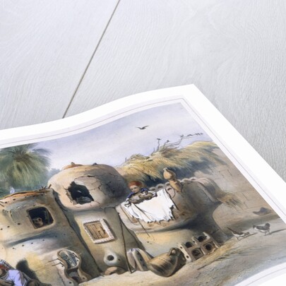 Peasant dwellings in Upper Egypt by Eugene Leroux