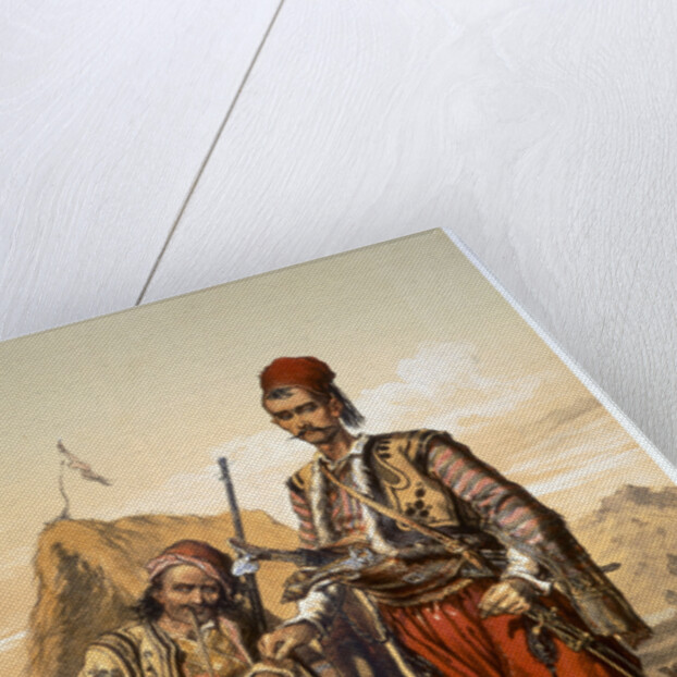 Turkish foot soldiers in the Ottoman army by Amadeo Preziosi