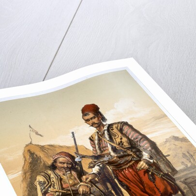 Turkish foot soldiers in the Ottoman army by Amadeo Preziosi