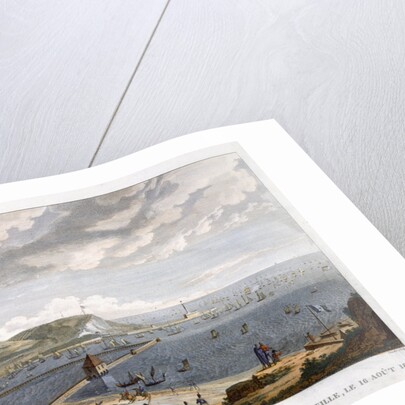 View of the Port and the Roadstead of Boulogne at the Departure of the Flotilla by Louis Francois Couche