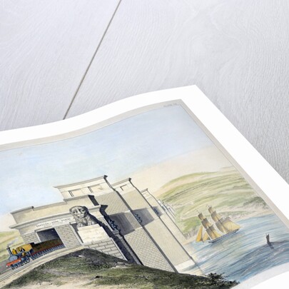 Britannia Bridge, Anglesey Entrance by George Hawkins