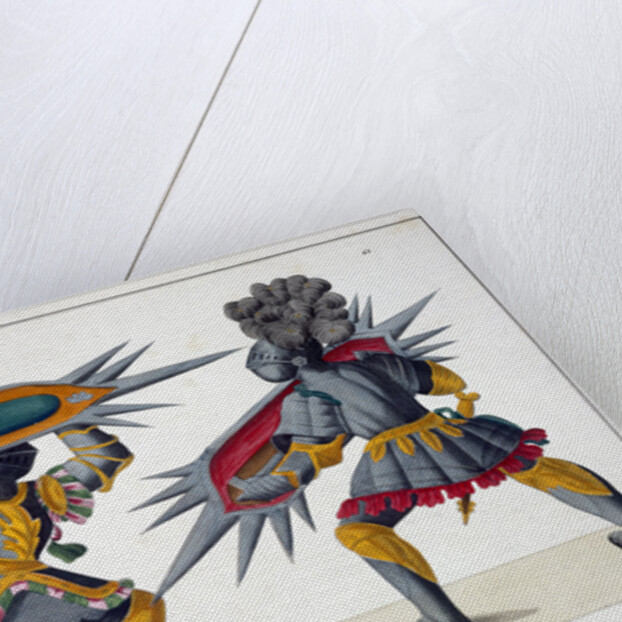 Two knights fighting on foot by Friedrich Martin von Reibisch