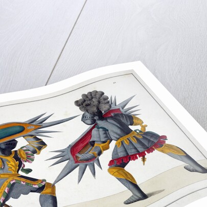 Two knights fighting on foot by Friedrich Martin von Reibisch