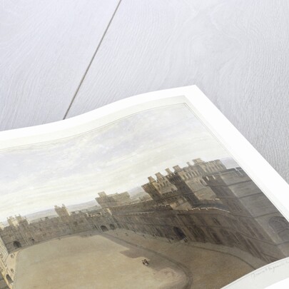 Looking onto the Quadrangle at Windsor by William Daniell