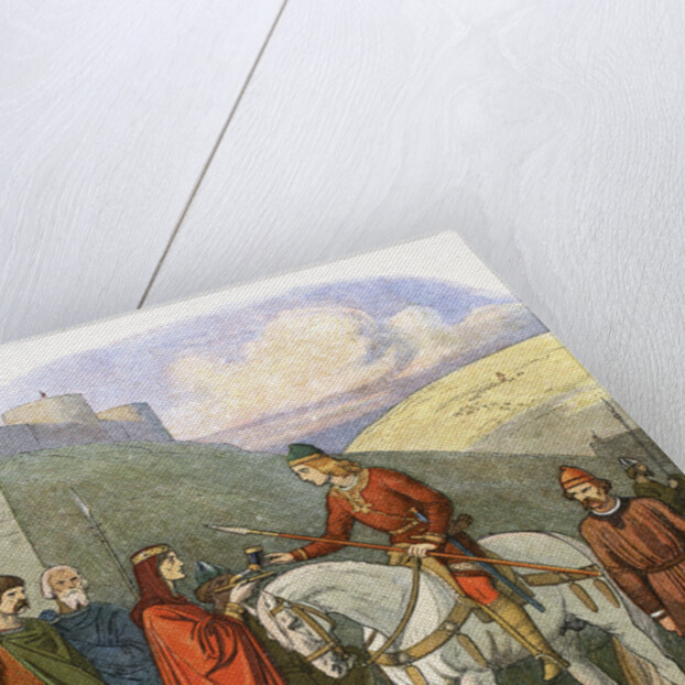 Edward the Martyr arriving at Corfe by James William Edmund Doyle
