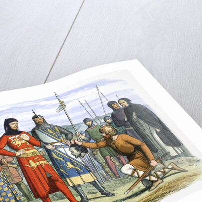 Piers Gaveston's head shown to the Earl of Lancaster by James William Edmund Doyle