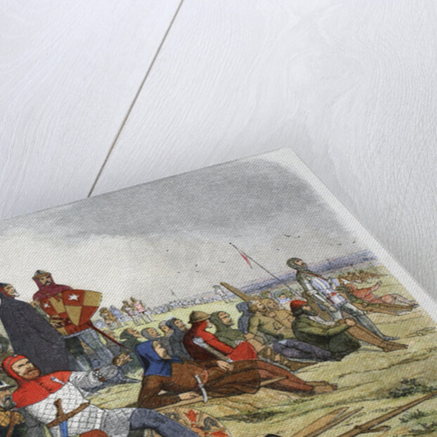 The English wait for the French at the Battle of Crecy by James William Edmund Doyle