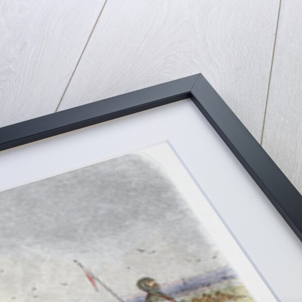 The English wait for the French at the Battle of Crecy by James William Edmund Doyle