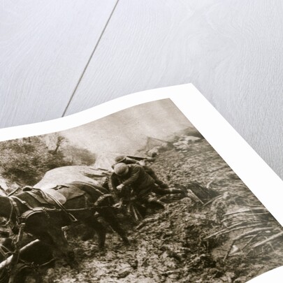 A British ammunition column finds it hard going by Anonymous