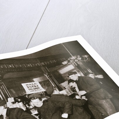 Customers drinking in a bar in the Bowery by Anonymous