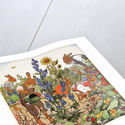 Gardening lesson by Fritz Kock-Gotha