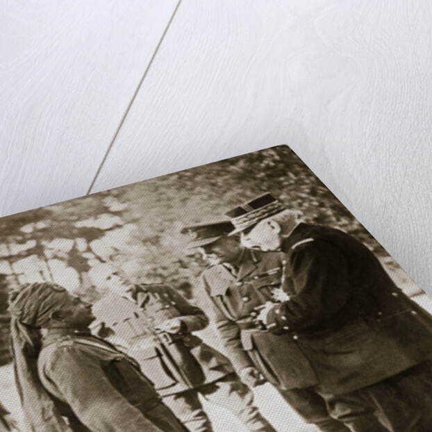General Sir Douglas Haig introducing General Joffre to Lieutenant-General Sir Pertab Singh by Anonymous