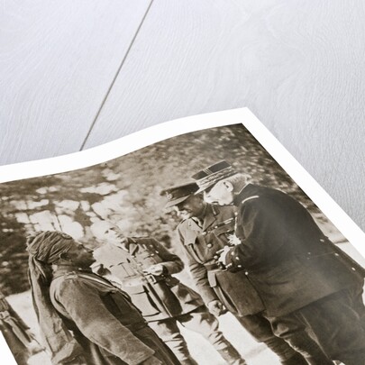 General Sir Douglas Haig introducing General Joffre to Lieutenant-General Sir Pertab Singh by Anonymous