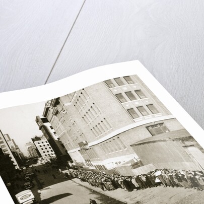 The breadline, a visible sign of poverty during the Great Depression by Anonymous