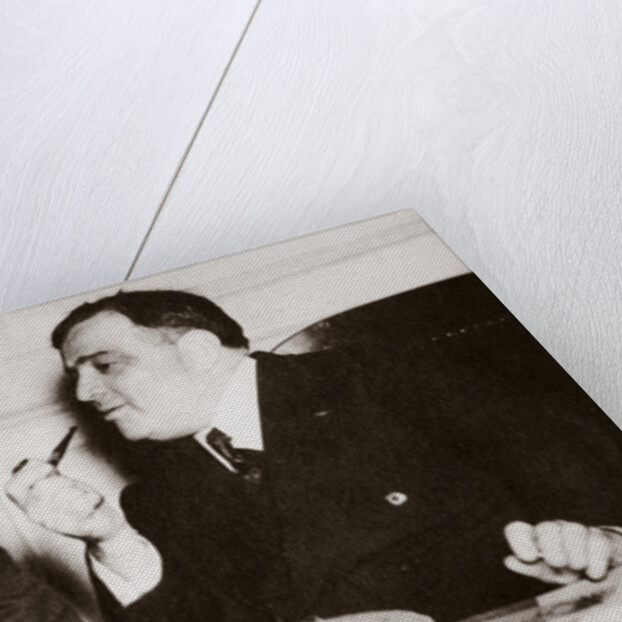 Thomas E Dewey with Fiorello H La Guardia, Mayor of New York by Anonymous