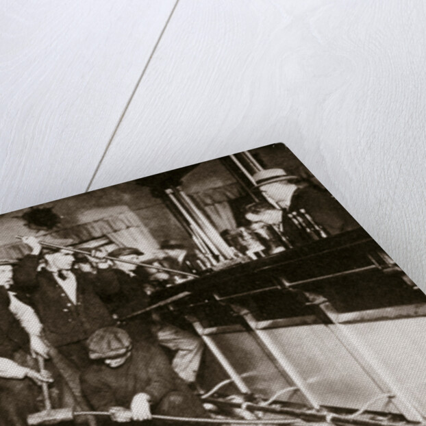 A bar in Camden, New Jersey, being forcibly dismantled by dry agents by Anonymous