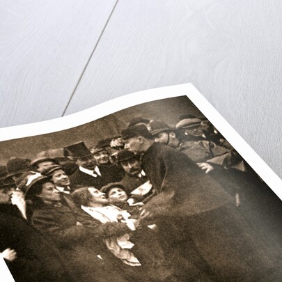 The arrest of suffragette Dora Marsden by Anonymous