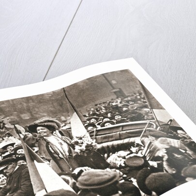 Britsh suffragette Emmeline Pethick-Lawrence's release from prison by Anonymous