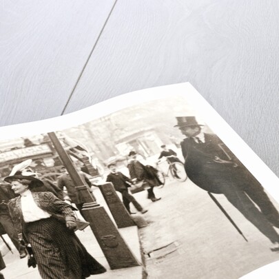 Suffragettes trying to speak to the Prime Minister by Anonymous