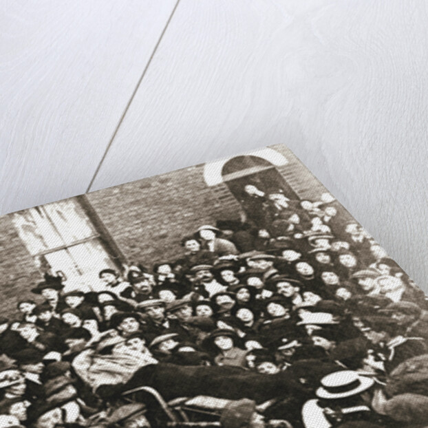 Sylvia Pankhurst, British suffragette, in a bath chair by Anonymous