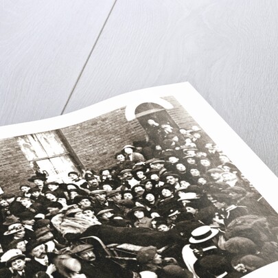 Sylvia Pankhurst, British suffragette, in a bath chair by Anonymous
