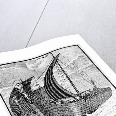 King Olaf's 'Long Serpent by Morris Meredith Williams