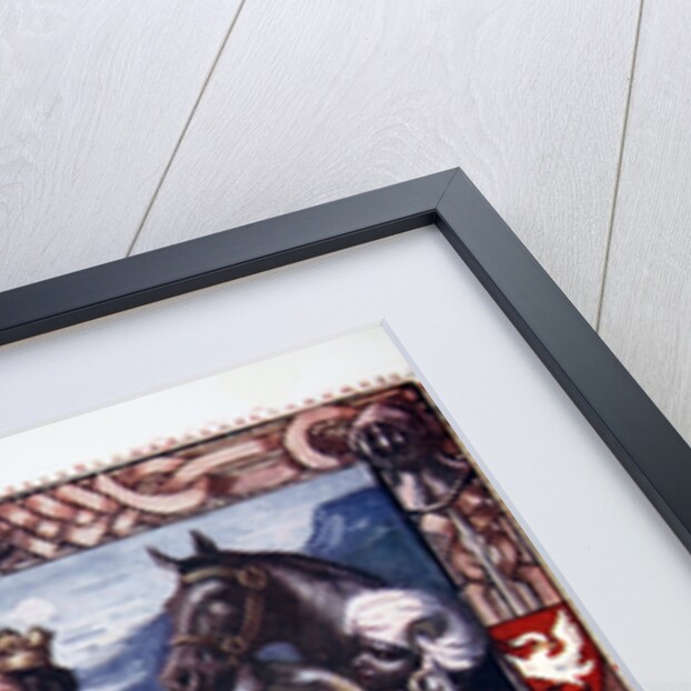 Morgan le Fay with Excalibur by Dora Curtis