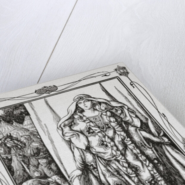 At the door of one.. stood a lady by Dora Curtis