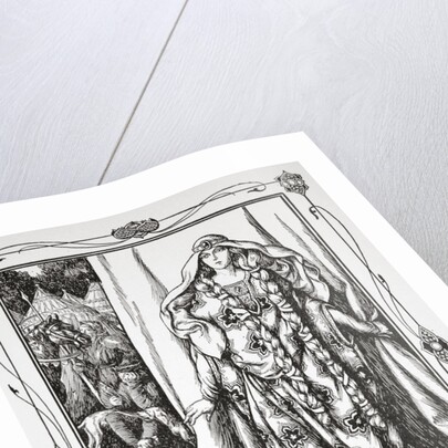 At the door of one.. stood a lady by Dora Curtis