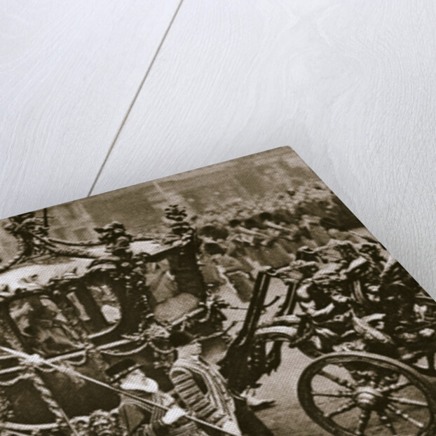 King Edward VII and Queen Alexandra on their way to the State Opening of Parliament by Anonymous