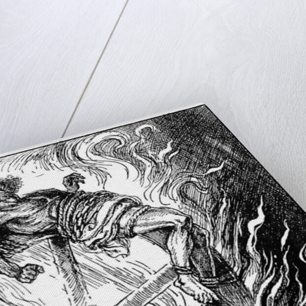 Ixion on the wheel by Anonymous