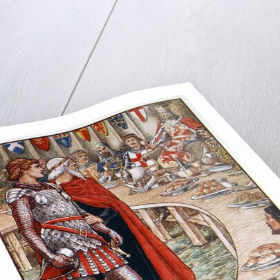 Sir Galahad is brought to the Court of King Arthur by Anonymous